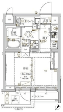 クレイシア新宿ノース 103 間取り図