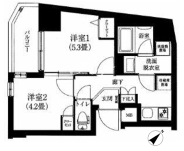 アイル押上ノルドドゥーエ 703 間取り図