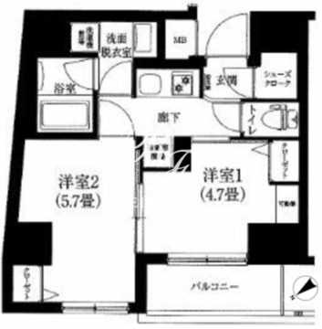 アイル押上ノルドドゥーエ 301 間取り図