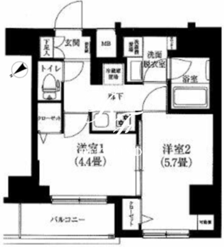 アイル押上ノルドドゥーエ 502 間取り図