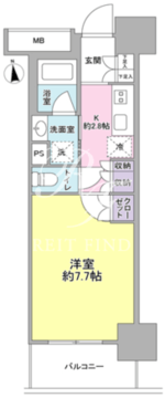スタイリオ品川中延 1307 間取り図