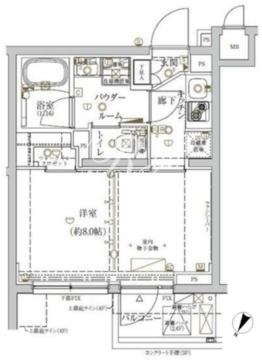 クレイシア新宿ノース 204 間取り図
