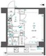 クオリタス押上 603 間取り図