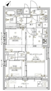 クレイシア新宿ノース 408 間取り図