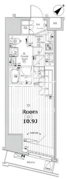 リテラス渋谷笹塚 1002 間取り図