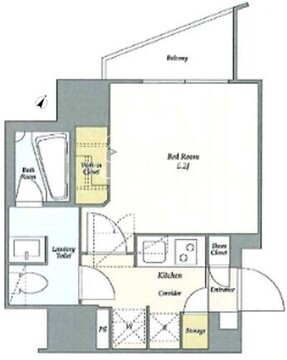 リテラス渋谷笹塚 1405 間取り図