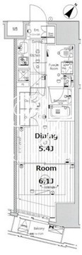 リテラス渋谷笹塚 802 間取り図