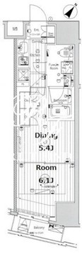 リテラス渋谷笹塚 702 間取り図