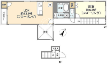 Nemo柿の木坂 B 間取り図