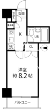 ハイリーフ芝大門 302 間取り図