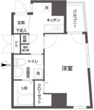 クローバーステイ秋葉原 204 間取り図