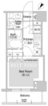 コンフォリア日本橋人形町イースト 602 間取り図