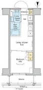 プラウドフラット亀戸 403 間取り図