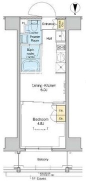 プラウドフラット亀戸 403 間取り図