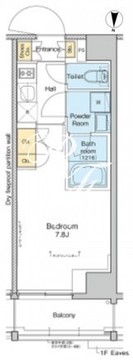 プラウドフラット亀戸 704 間取り図