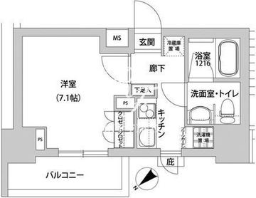 メトロステージ上野 1006 間取り図