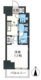 プライムメゾン市谷山伏町 1303 間取り図