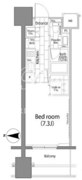 パークハビオ平河町 602 間取り図
