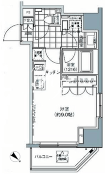 パークハビオ北品川 901 間取り図