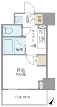 ブリリア日本橋茅場町 606 間取り図