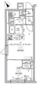 リルシア大塚 201 間取り図
