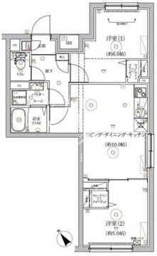 リルシア大塚 304 間取り図