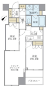 大崎ウエストシティタワーズ W-1103 間取り図