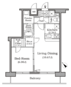 レジディア用賀 602 間取り図