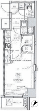 ディアレイシャス押上桜橋 401 間取り図