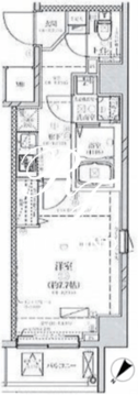 ディアレイシャス押上桜橋 601 間取り図