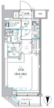 クオリタス本所吾妻橋 703 間取り図