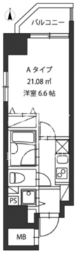 レジディア新御茶ノ水 505 間取り図