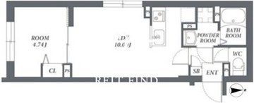エルファーロ代々木上原2 301 間取り図