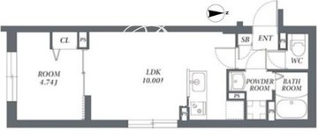 エルファーロ代々木上原2 206 間取り図