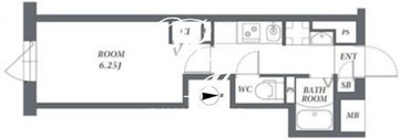 エルファーロ代々木上原2 404 間取り図
