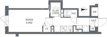 エルファーロ代々木上原2 205 間取り図