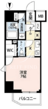 プレール・ドゥーク菊川駅前 801 間取り図