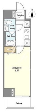 リテラス上野入谷 1002 間取り図