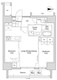 プラウドフラット日暮里 1401 間取り図