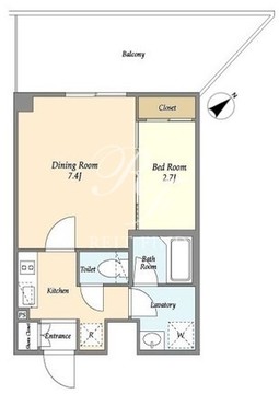 プラート宮坂 505 間取り図
