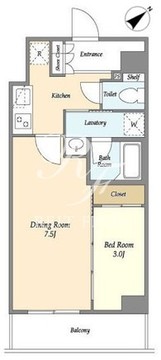 プラート宮坂 602 間取り図