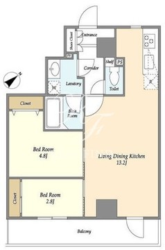 プラート宮坂 603 間取り図