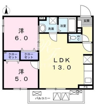 カルム中目黒 101 間取り図