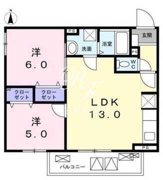 カルム中目黒 201 間取り図
