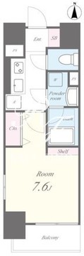 コンフォレスト中延 401 間取り図