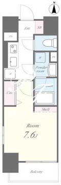 コンフォレスト中延 801 間取り図