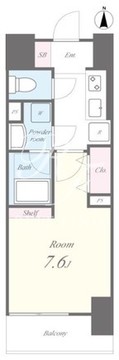 コンフォレスト中延 303 間取り図
