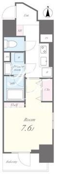 コンフォレスト中延 604 間取り図