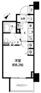 ルクレ日本橋馬喰町 1209 間取り図