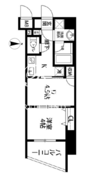 ルクレ東上野レジデンス 203 間取り図